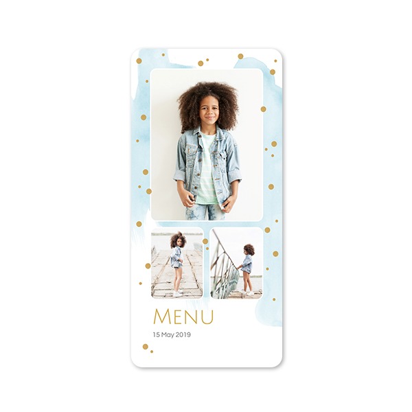 Single Card Panoramic Portrait rounded corners 9,3 x 19,6 cm