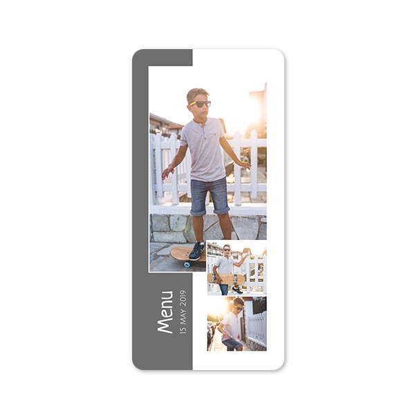 Single Card Panoramic Portrait rounded corners 9,3 x 19,6 cm