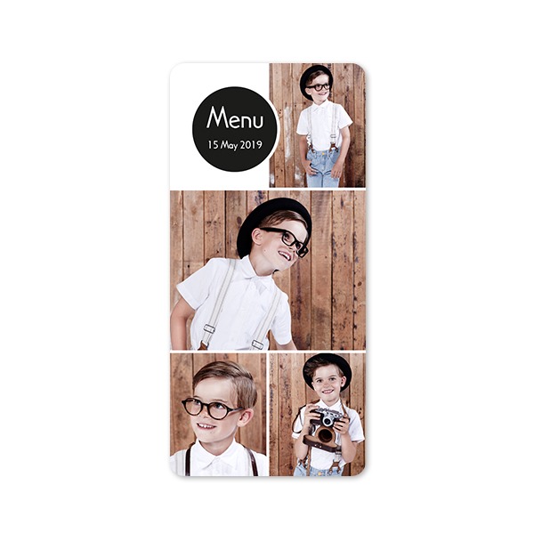 Single Card Panoramic Portrait rounded corners 9,3 x 19,6 cm