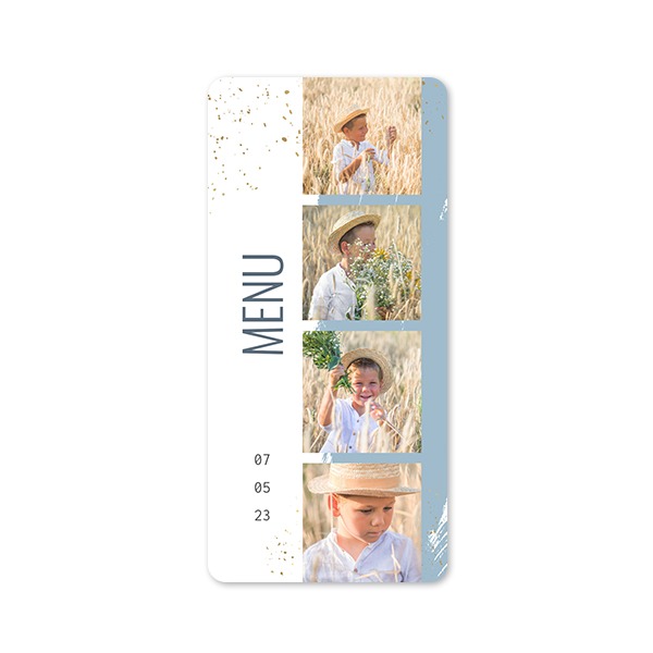 Single Card Panoramic Portrait rounded corners 9,3 x 19,6 cm
