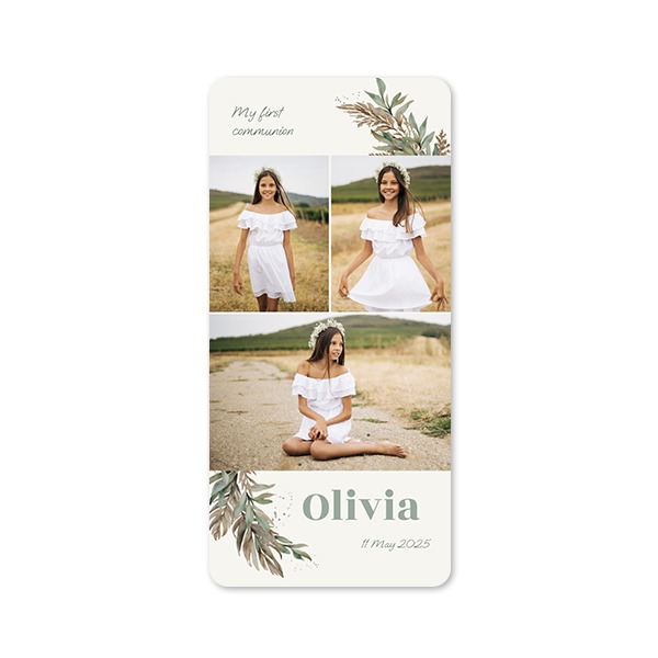 Single Card Panoramic Portrait rounded corners 9,3 x 19,6 cm