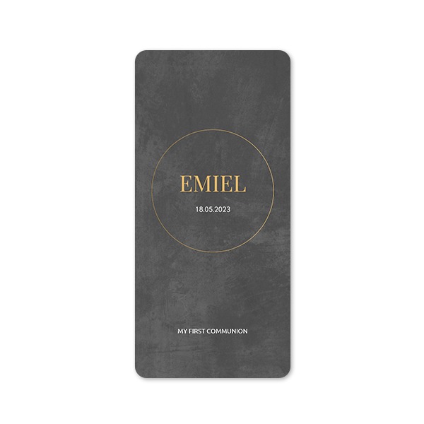 Single Card Panoramic Portrait rounded corners 9,3 x 19,6 cm