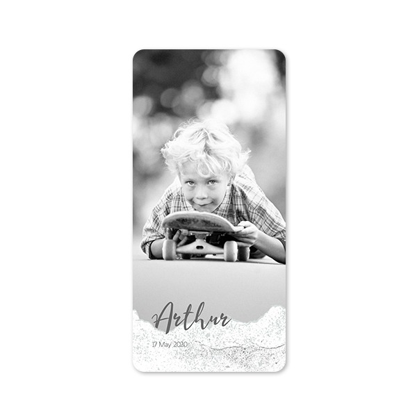 Single Card Panoramic Portrait rounded corners 9,3 x 19,6 cm