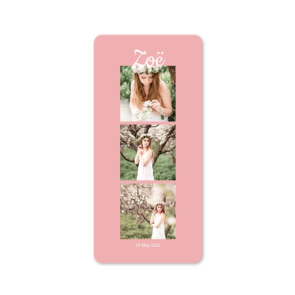 Single Card Panoramic Portrait rounded corners 9,3 x 19,6 cm