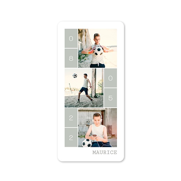 Single Card Panoramic Portrait rounded corners 9,3 x 19,6 cm