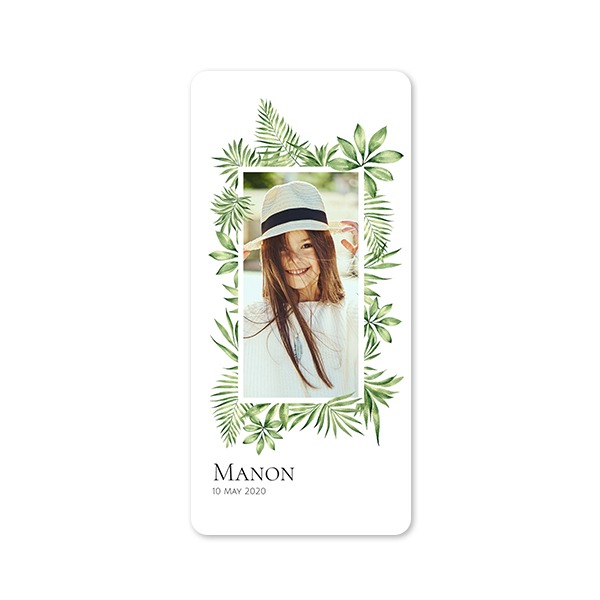Single Card Panoramic Portrait rounded corners 9,3 x 19,6 cm