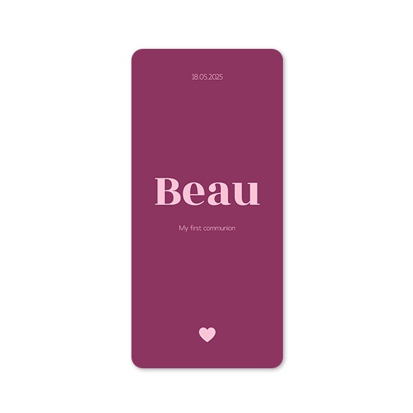 Single Card Panoramic Portrait rounded corners 9,3 x 19,6 cm