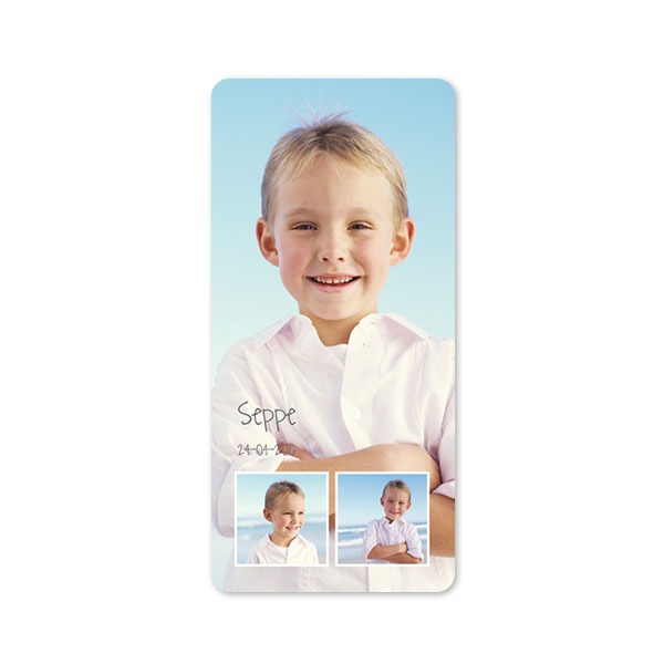 Faire-part 1 volet Pano portrait coins arrondis 9,3 x 19,6 cm Faire-part 1 volet Pano portrait coins arrondis 9,3 x 19,6 cm