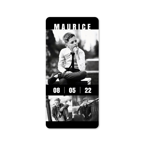 Single Card Panoramic Portrait rounded corners 9,3 x 19,6 cm
