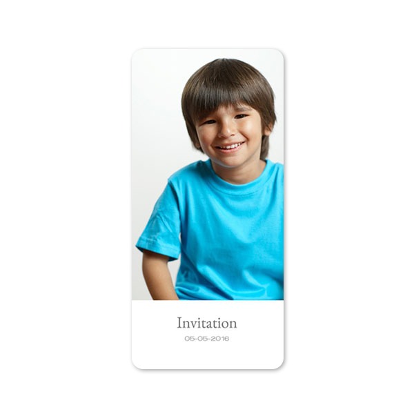 Enkla Fotokort Pano stående rundade hörn 9,3 x 19,6 cm