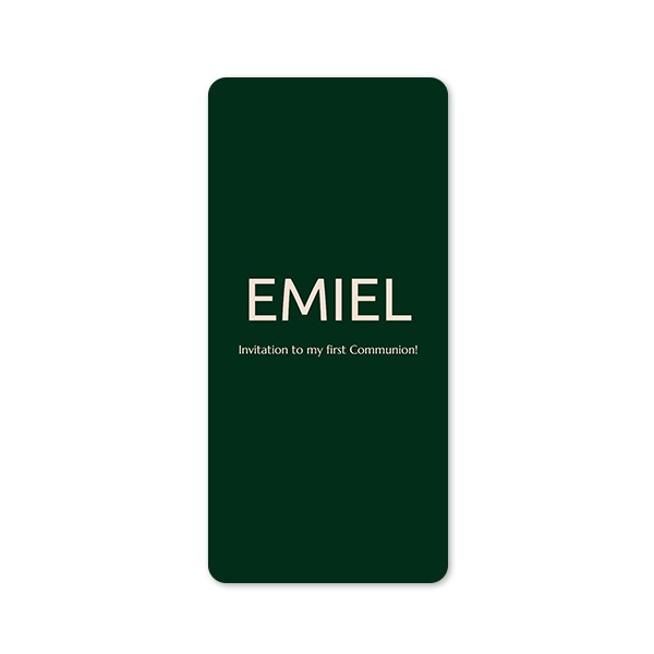 Single Card Panoramic Portrait rounded corners 9,3 x 19,6 cm