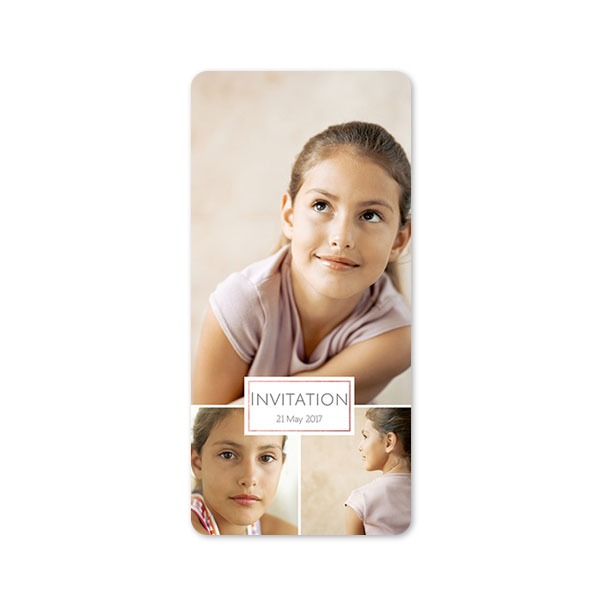 Enkle Fotokort Pano stående runde hjørner 9,3 x 19,6 cm