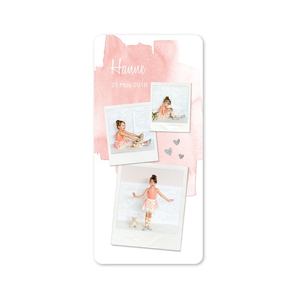 Single Card Panoramic Portrait rounded corners 9,3 x 19,6 cm