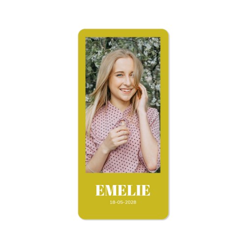 Enkle Fotokort Pano stående runde hjørner 9,3 x 19,6 cm