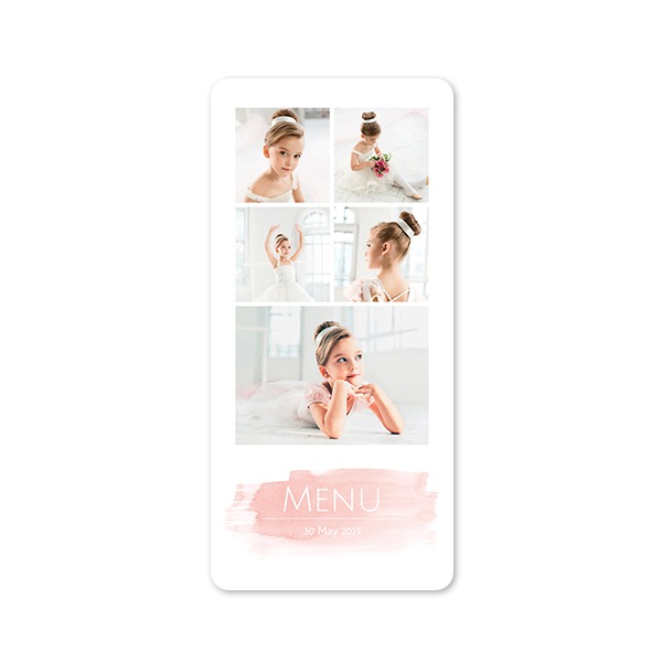 Single Card Panoramic Portrait rounded corners 9,3 x 19,6 cm