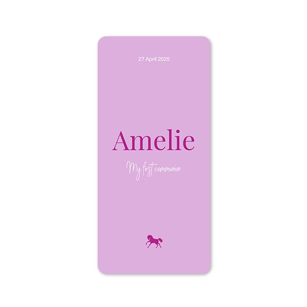 Single Card Panoramic Portrait rounded corners 9,3 x 19,6 cm