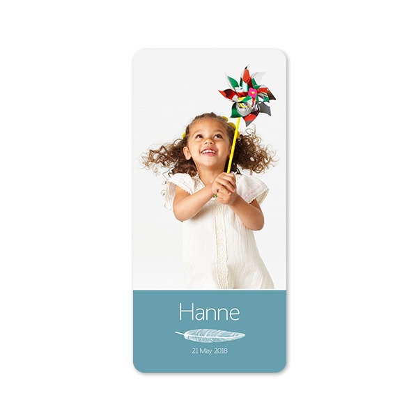 Single Card Panoramic Portrait rounded corners 9,3 x 19,6 cm