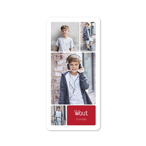 Single Card Panoramic Portrait rounded corners 9,3 x 19,6 cm
