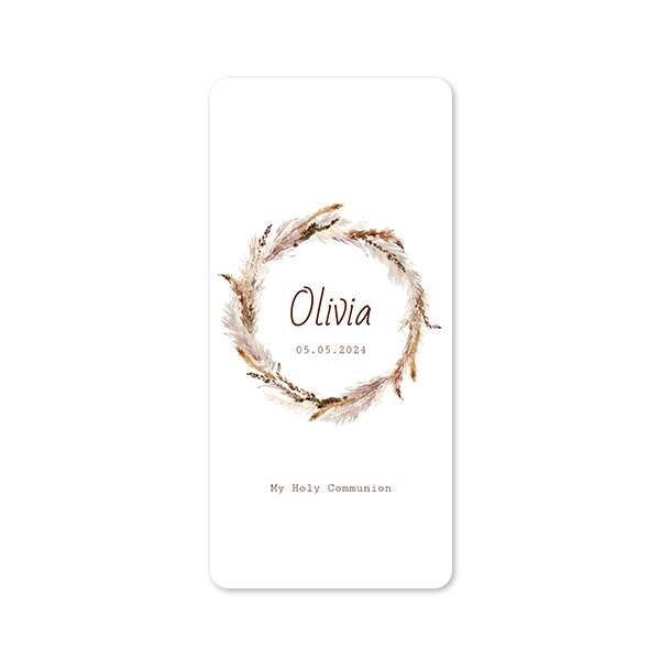 Enkle Fotokort Pano portræt runde hjørner 9,3 x 19,6 cm