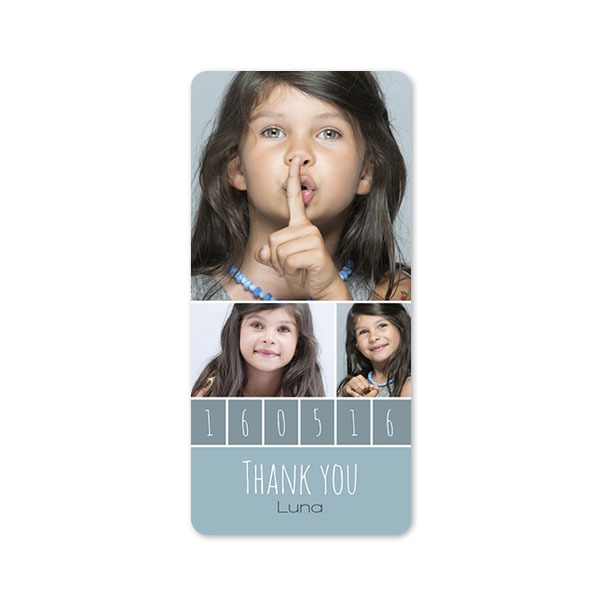 Single Card Panoramic Portrait rounded corners 9,3 x 19,6 cm