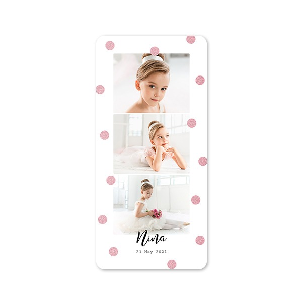 Single Card Panoramic Portrait rounded corners 9,3 x 19,6 cm