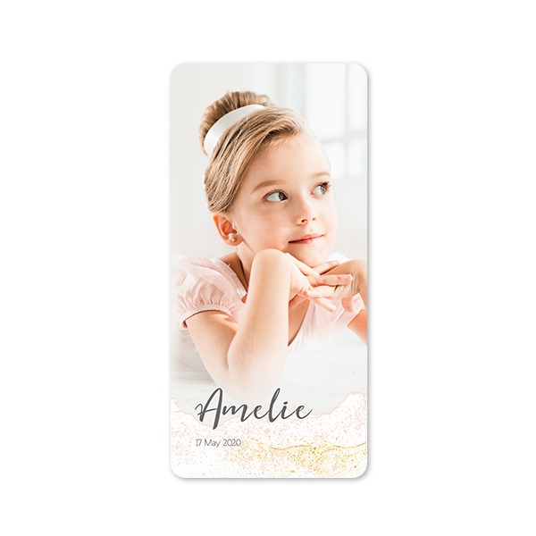 Single Card Panoramic Portrait rounded corners 9,3 x 19,6 cm