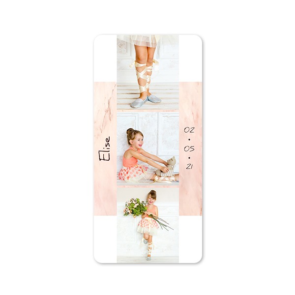 Enkla Fotokort Pano stående rundade hörn 9,3 x 19,6 cm