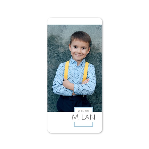 Single Card Panoramic Portrait rounded corners 9,3 x 19,6 cm
