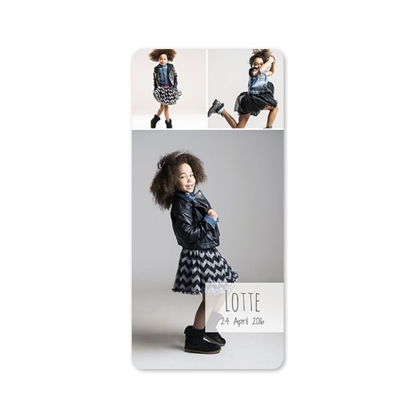 Single Card Panoramic Portrait rounded corners 9,3 x 19,6 cm