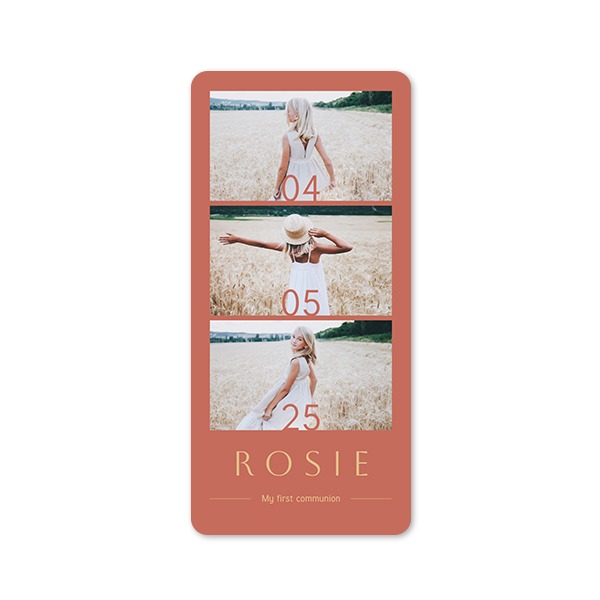 Fotokaart Panorama staand met ronde hoeken 9,3 x 19,6 cm