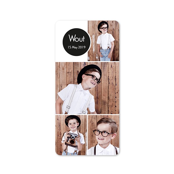 Single Card Panoramic Portrait rounded corners 9,3 x 19,6 cm