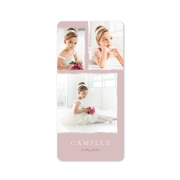 Single Card Panoramic Portrait rounded corners 9,3 x 19,6 cm