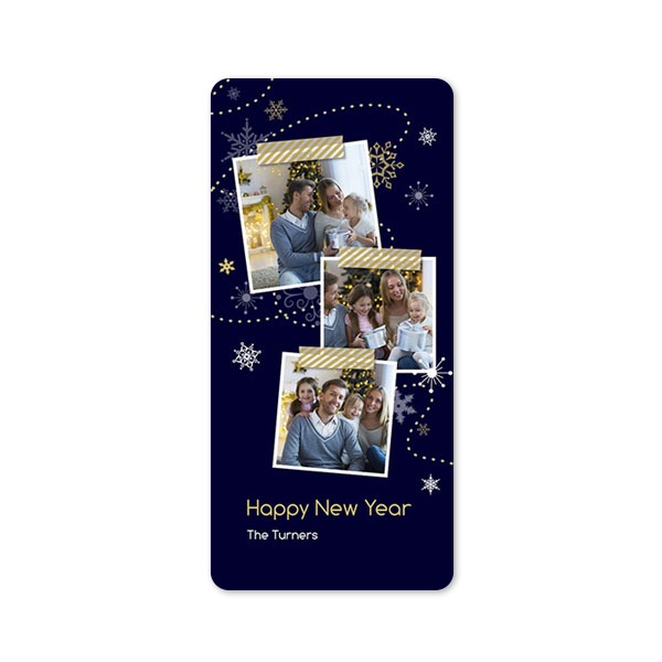 Enkla Fotokort Pano stående rundade hörn 9,3 x 19,6 cm