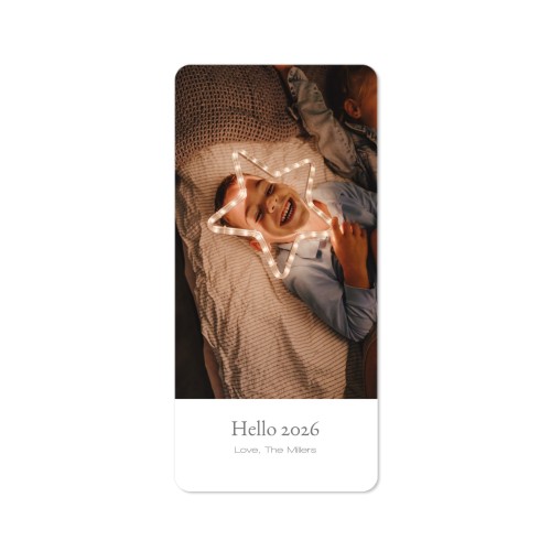 Fotokaart pano staand met ronde hoeken 9,3 x 19,6 cm