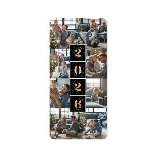 Faire-part 1 volet Pano portrait coins arrondis 9,3 x 19,6 cm