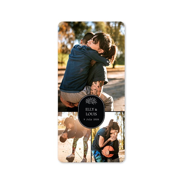 Single Card Panoramic Portrait rounded corners 9,3 x 19,6 cm
