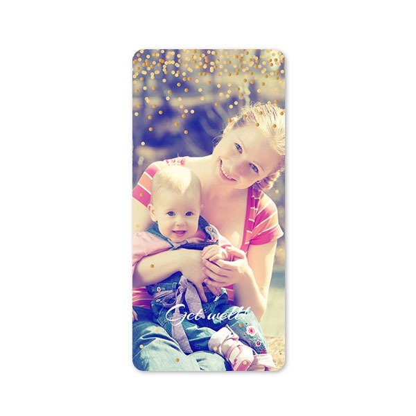 Enkle Fotokort Pano stående runde hjørner 9,3 x 19,6 cm