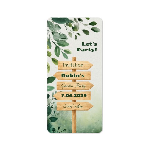 Single Card Panoramic Portrait rounded corners 9,3 x 19,6 cm