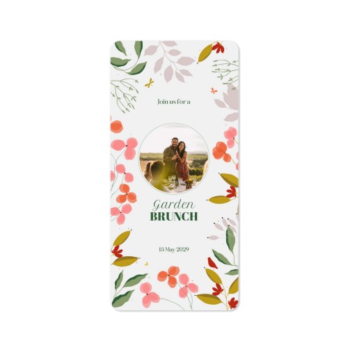 Single Card Panoramic Portrait rounded corners 9,3 x 19,6 cm