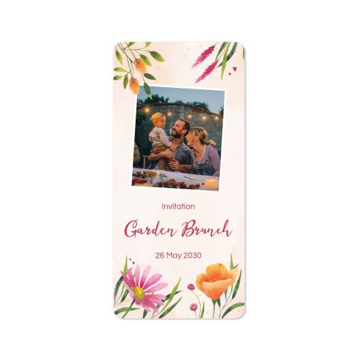 Single Card Panoramic Portrait rounded corners 9,3 x 19,6 cm
