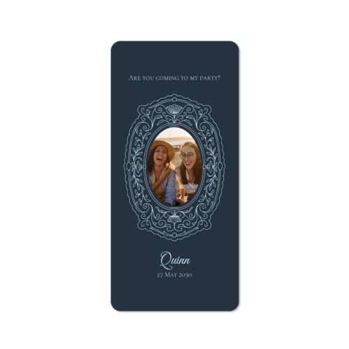 Single Card Panoramic Portrait rounded corners 9,3 x 19,6 cm