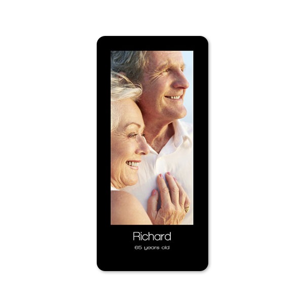 Fotokaart Panorama staand met ronde hoeken 9,3 x 19,6 cm Fotokaart Panorama staand met ronde hoeken 9,3 x 19,6 cm