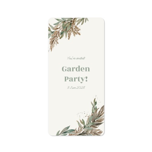 Single Card Panoramic Portrait rounded corners 9,3 x 19,6 cm