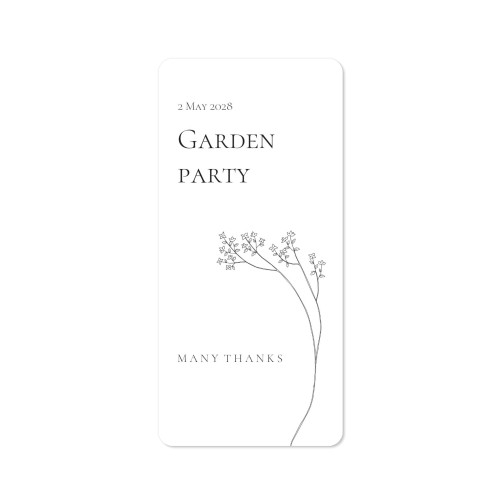 Enkle Fotokort Pano stående runde hjørner 9,3 x 19,6 cm