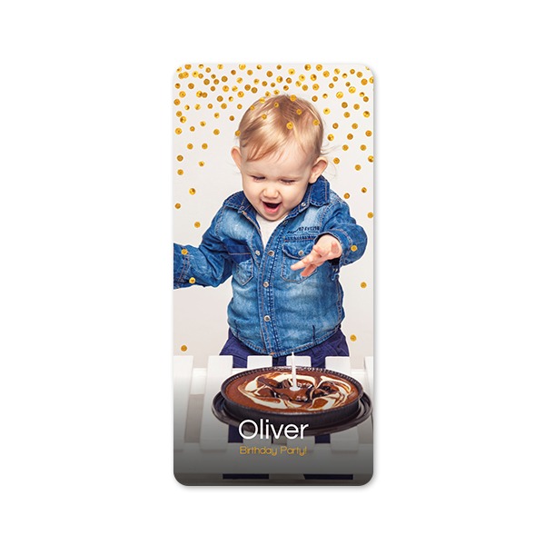 Single Card Panoramic Portrait rounded corners 9,3 x 19,6 cm