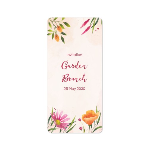 Single Card Panoramic Portrait rounded corners 9,3 x 19,6 cm