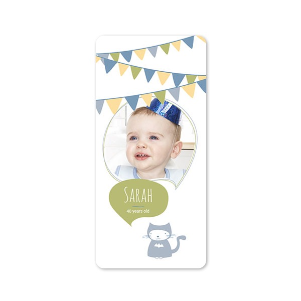 Klassiset Kuvakortit Pano pysty pyöristetyillä kulmilla 9,3 x 19,6 cm