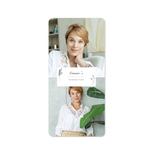 Grusskarte Panorama hochformat mit abgerundeten Ecken 9,3 x 19,6 cm