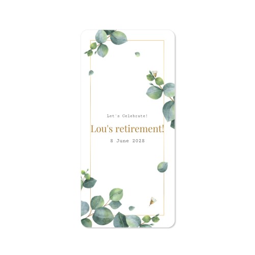 Single Card Panoramic Portrait rounded corners 9,3 x 19,6 cm