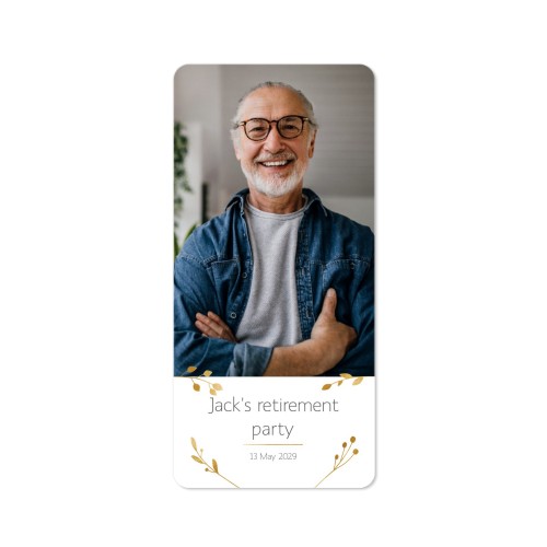 Single Card Panoramic Portrait rounded corners 9,3 x 19,6 cm